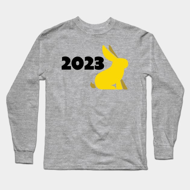 2023 Year of the Rabbit Long Sleeve T-Shirt by Eat, Geek + Be Merry